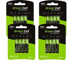 Green Cell Žalias Cell Bateria Įkraunama AAA / R03 950mAh 16 vnt.