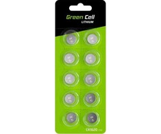 Green Cell Žalias Cell Baterijos CR1620 70mAh 10 vnt.