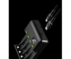 Green Cell Žalias Cell GC VitalCharger + 4 AA 2000mAh Ni-MH Batteries