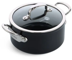 Green Pan Žalias Pan Greenpan GreenPan Barcelona Pro Puodas 24cm Juodas