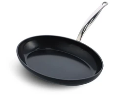 Green Pan Žalias Pan Keptuvė Greenpan GreenPan Barcelona Pro Fishpan 33cm Juodas
