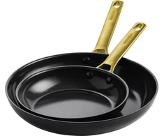 Green Pan Žalias Pan Keptuvė Greenpan GreenPan Padova Reserve 2pc Frying Pan Set 20+26cm Juodas