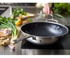 Green Pan Žalias Pan Keptuvė Greenpan GreenPan Premiere Wok 30 cm Stainless Steel