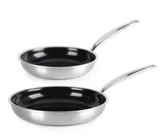 Green Pan Žalias Pan Keptuvė Greenpan GreenPan Premiere Frying Pan Set 2-piece,20+28cm Stainless Steel