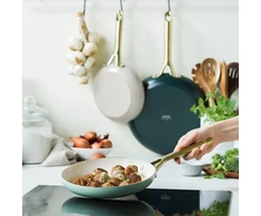 Green Pan Žalias Pan Keptuvė Greenpan Shades Frying Pan Set 3-Piece 20+24+28cm (CC009018-001)