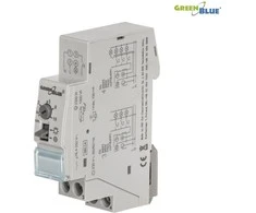 GreenBlue GB114 45780 Automatinis laiptinės apšvietimas DIN bėgeliui, reguliuojamas 30 s–10 m, maks. 2300 W