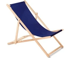Klasikinis buko šezlongas GreenBlue GB183 tamsiai mėlynas