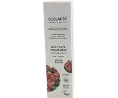 GreenCo ECL ORGANIC WILD ROSE Veido kaukė nakčiai, 50ml