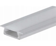Greenie „Lumines TYP G“ įleidžiamas LED profilis 2 m, anoduotas sidabras