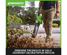 Akumuliatorinis lapų pūstuvas Greenworks GD40ABIIK2X; 40 V; 2x2,0 Ah akum.