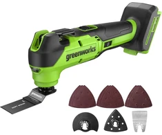 Akumuliatorinis daugiafunkcinis įrankis Greenworks MT332A1; 24 V (be akumuliatoriaus ir pakrovėjo)