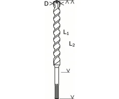 Grąžtas Gręžtuvas Bosch betono SDS MAKS 25mm (B- 26086868688)