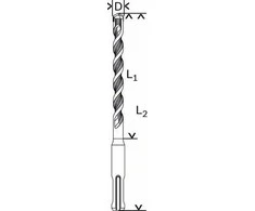 Bosch SDS-plus-1 grąžtas 18 x 400 x 460 mm