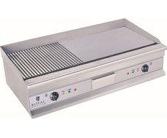 Royal Catering Elektrinis grilis 230V dvigubas didelis griovelis 100cm