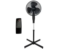 Wentylator Pastatomas ventiliatorius su nuotolinio valdymo pultu ir laikmačiu, 3 greičiai, juodas, 41 cm, 50 W, Klausberg, kb-7885