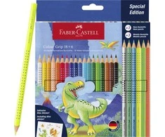 Faber-Castell – CP Color Grip dinozauras 18+6 (201546)