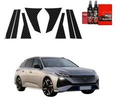 GrizzGlass anglies plėvelė apsauginė BodyShield Carbon priekiniams statramsčiams, skirta Peugeot 308 SW (2026) [8w1] (GRZ20045)