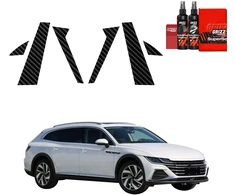 GrizzGlass Anglies plėvelė apsauginė BodyShield Carbon stulpams, skirtas Volkswagen Arteon Shooting Brake (2019-2025) [6w1] (GRZ19994)