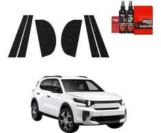 GrizzGlass Anglies plėvelė apsauginė BodyShield Carbon priekiniams statramsčiams, skirta Citroen C3 Aircross (2025-2026) [6w1] (GRZ19987)