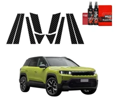 GrizzGlass anglies plėvelė apsauginė BodyShield Carbon ant statramsčių Jeep Compass (2025-2026) [10w1] (GRZ20006)