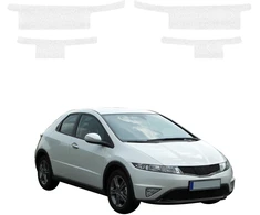 GrizzGlass Balta techninė danga HeavyDuty Baltas ant slenksčių, skirta Honda Civic 8 Hatchback 5D (2009-2011) [4w1] (GRZ21359)