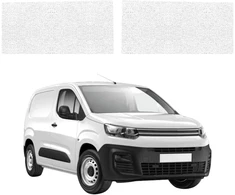 GrizzGlass Balta techninė danga HeavyDuty Baltas priekinėms slenksčiams be įdubimo, skirta Citroen Berlingo VAN (2018-2026) [2w1] (GRZ22096)