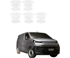 GrizzGlass Balta techninė danga HeavyDuty Baltas po rankenomis, skirta Fiat Scudo (2024-2026) [5 vnt. 1 rinkinys]