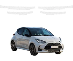 GrizzGlass Balta techninė danga HeavyDuty Baltas ant slenksčių, skirta Toyota Yaris HEV (2020-2026) [4w1] (GRZ21861)