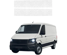 GrizzGlass Balta techninė danga HeavyDuty Baltas priekinėms slenksčiams, skirtiems Volkswagen Crafter (2016-2026) [2w1] (GRZ22340)
