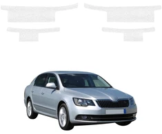 GrizzGlass Balta techninė danga HeavyDuty Baltas slenkščiams skirti Skoda Superb 2 Facelifting (2013-2015) [4w1] (GRZ21602)