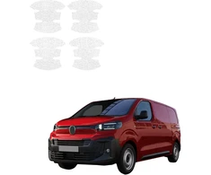 GrizzGlass Balta techninė danga HeavyDuty Baltas po rankenomis skirti Citroen Jumpy (2024-2026) [4 vnt. 1 rinkinys] (GRZ22167)