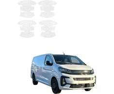 GrizzGlass Balta techninė danga HeavyDuty Baltas po rankenomis, skirta Opel Vivaro (2024-2026) [4w1] (GRZ22358)