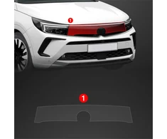GrizzGlass Bespalvė apsauginė plėvelė BodyShield ant fortepijono juodo elemento, skirta Opel Grandland (2021-2024) (GRZ19727)