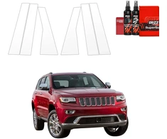GrizzGlass Bespalvė apsauginė plėvelė BodyShield ant stulpų Jeep Grand Cherokee 4 (2010-2021) [6w1] (GRZ21993)