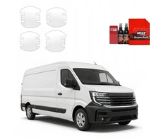 GrizzGlass Bespalvė apsauginė plėvelė BodyShield po rankenomis, skirta Nissan Interstar 3 (2024-2026) [4w1] (GRZ22745)