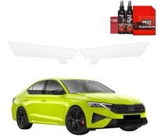 GrizzGlass Bespalvė apsauginė plėvelė BodyShield priekiniams žibintams, skirta Skoda Octavia 4 RS Facelift (2024-2026) [2 in 1] (GRZ22661)