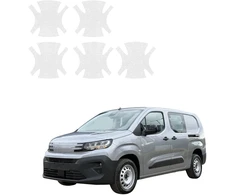 GrizzGlass Bespalvė techninė danga HeavyDuty Clear po rankenomis, skirta Peugeot Partner (2018-2026) [5w1] (GRZ22497)