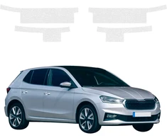 GrizzGlass Bespalvė techninė danga HeavyDuty Clear slenksčiams skirtam Skoda Fabia 4 (2021-2026) [4in1] (GRZ20834)
