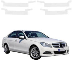 GrizzGlass Bespalvė techninė danga HeavyDuty Clear ant slenksčių skirtų Mercedes Benz C Klasė W204 Sedan Facelifting (2011-2014) [4w1] (GRZ21005)