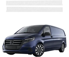 GrizzGlass Bespalvė techninė danga HeavyDuty Clear priekiniams slenksčiams, skirta Mercedes-Benz Vito (2014-2026) [2w1] (GRZ22082)