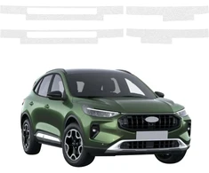 GrizzGlass Bespalvė techninė danga HeavyDuty Clear ant slenksčių su užklotais, skirta Ford Kuga Active Facelift (2024-2026) [4w1] (GRZ20648)