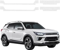 GrizzGlass Bespalvė techninė danga HeavyDuty Clear ant slenksčių, skirta SsangYong Korando (2023-2026) [4w1] (GRZ21098)