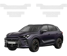 GrizzGlass Bespalvė techninė danga HeavyDuty Clear ant slenksčių, skirta Cupra Terramar (2024-2026) [4w1] (GRZ20881)