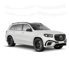 GrizzGlass Bespalvė techninė danga HeavyDuty Clear slenkstinėms juostoms Mercedes GLS 450d (2023-2026) [4w1] (GRZ20919)