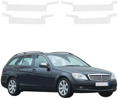 GrizzGlass Bespalvė techninė danga HeavyDuty Clear ant slenksčių, skirta Mercedes Benz C klasės S204 universalui (2007-2011) [4w1] (GRZ20880)