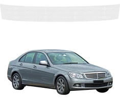 GrizzGlass Bespalvė techninė danga HeavyDuty Clear bagažinės slenksčiui, skirtam Mercedes Benz C klasės W204 Sedan (2007-2011) (GRZ20874)