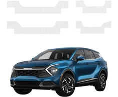 GrizzGlass Bespalvė techninė danga HeavyDuty Clear slenksčiams, skirtiems Kia Sportage 5 (2021-2025) [4in1] (GRZ20780)