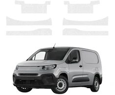 GrizzGlass Bespalvė techninė danga HeavyDuty Clear ant slenksčių su įdubomis, skirta Fiat Doblo Cargo (2018-2026) [6w1] (GRZ22587)