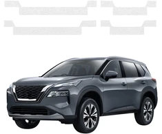 GrizzGlass Bespalvė techninė danga HeavyDuty Clear ant slenksčių, skirta Nissan X-Trail Facelift (2024-2026) [4w1] (GRZ20708)