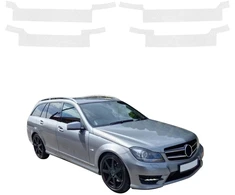 GrizzGlass bespalvė techninė danga HeavyDuty Clear ant slenksčių, skirta Mercedes Benz C klasės S204 kombi „Facelifting“ (2011–2014) [4 vnt.] (GRZ20949)